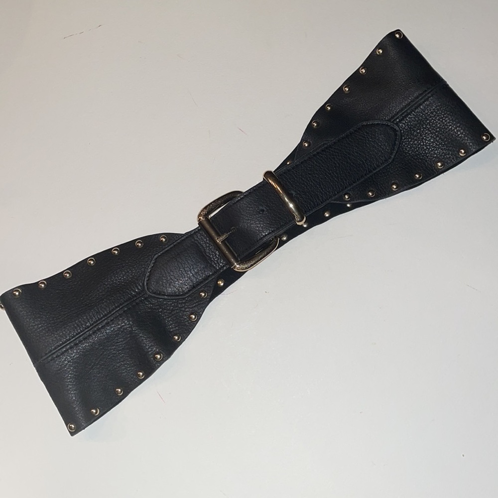 Black Leather Belt by B - Low The Belt